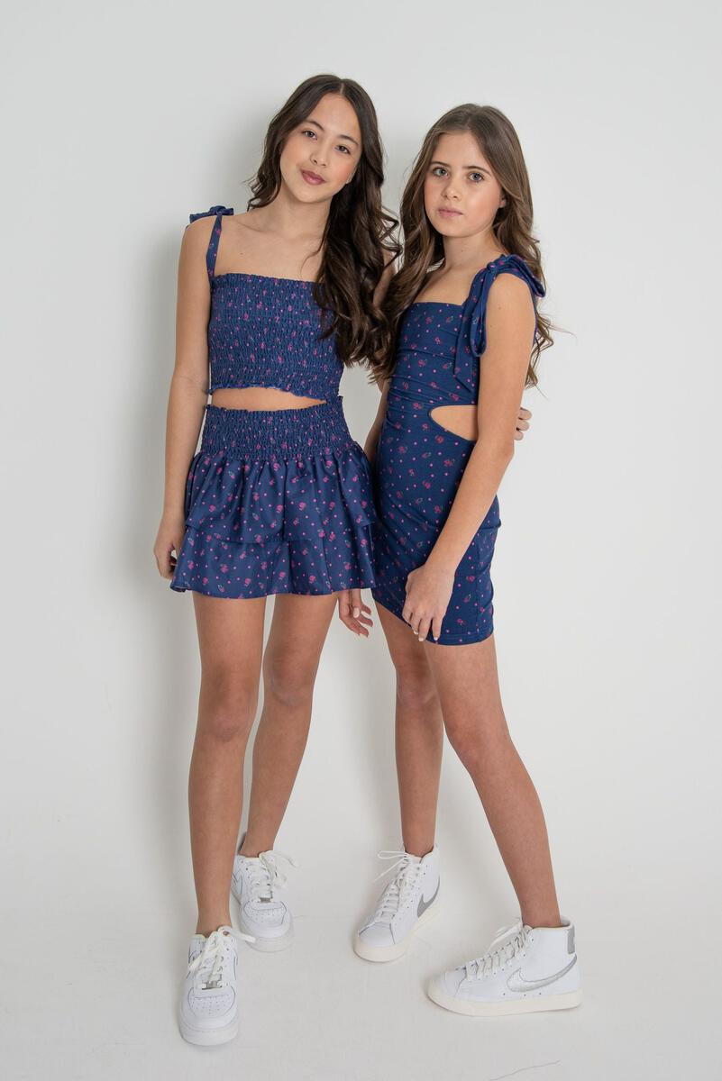 Theme NYC Jules Mini | Blue Floral Dot
