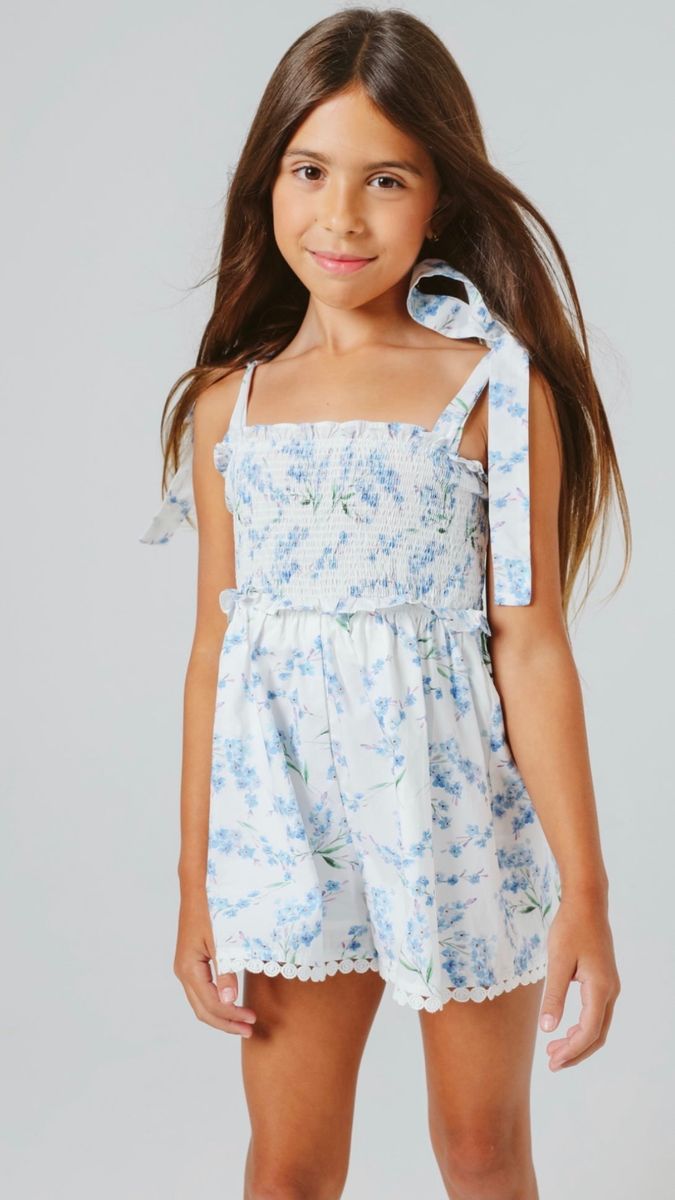 Summer Loving Shellona Romper | Blue