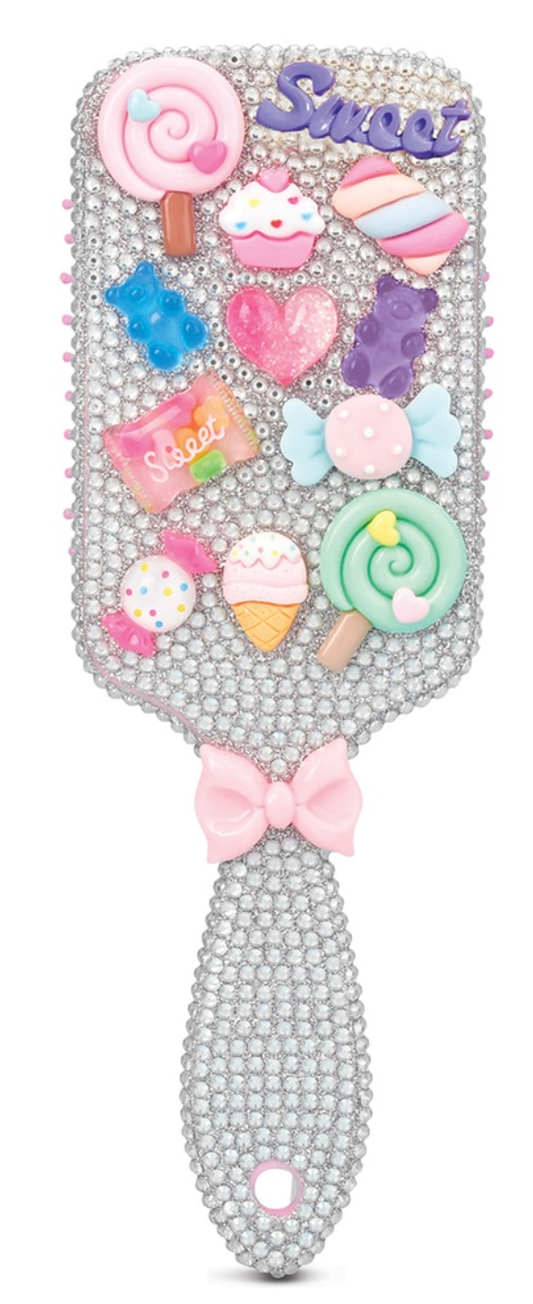 Charming Rhinestone Paddle Brush – Candy Charm Edition