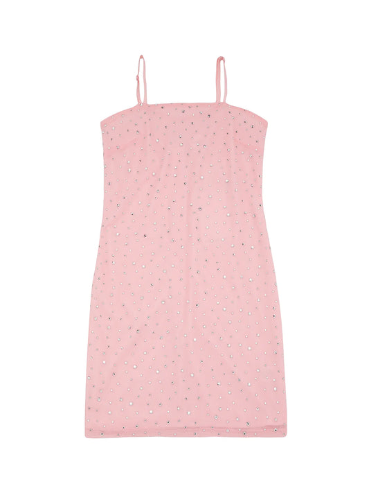 Theme NYC Brooke Ballet Rhinestone Mesh Dress