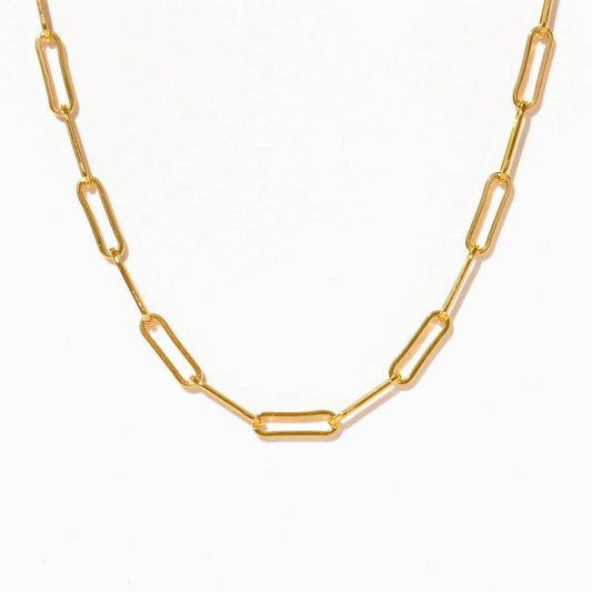 Eternal Link Necklace — 18K Gold Plated Paperclip Chain