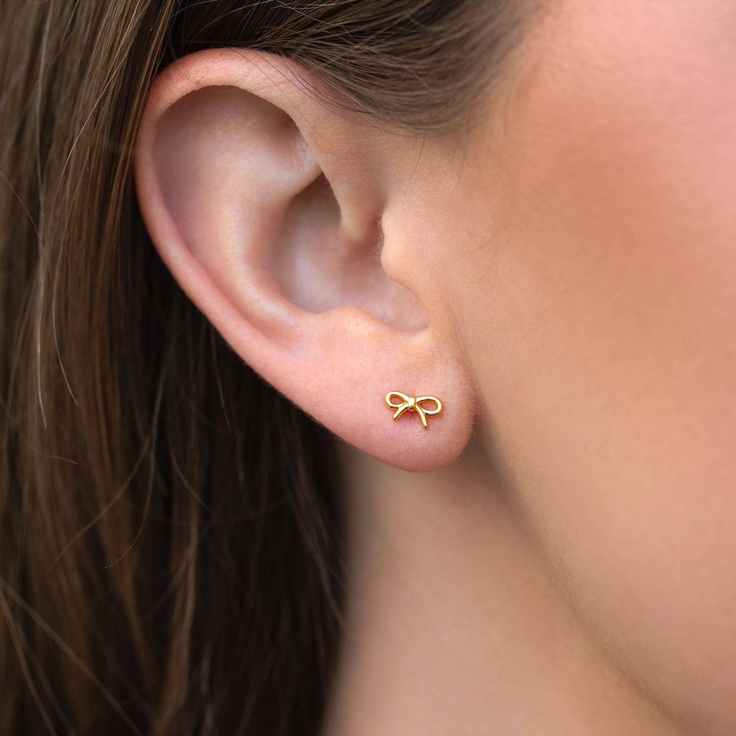 Lil Bow Studs — 18K Gold Plated Balletcore Earrings