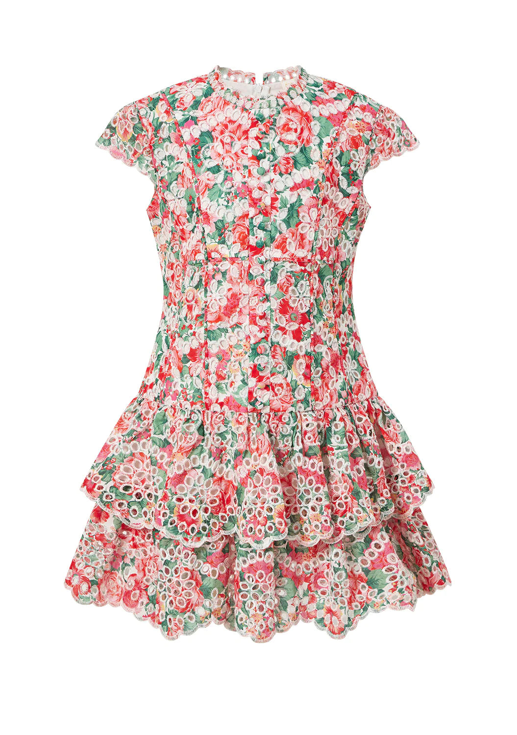 Marlo Floral Embroidered Dress Festive Floral / 3-4 Marlo Floral Embroidered Dress Festive Floral / 3-4