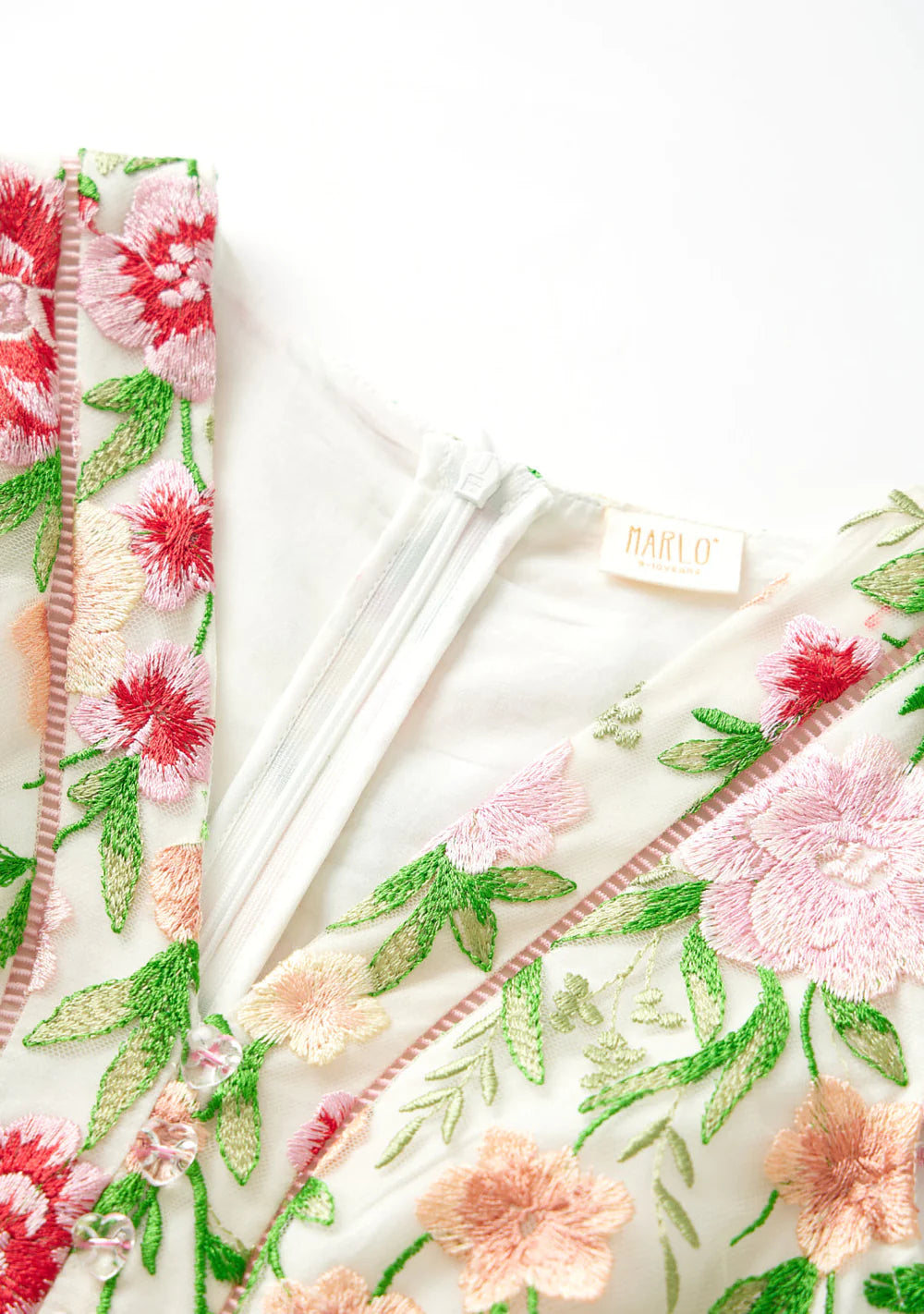 Marlo Poppy Embroidered Dress