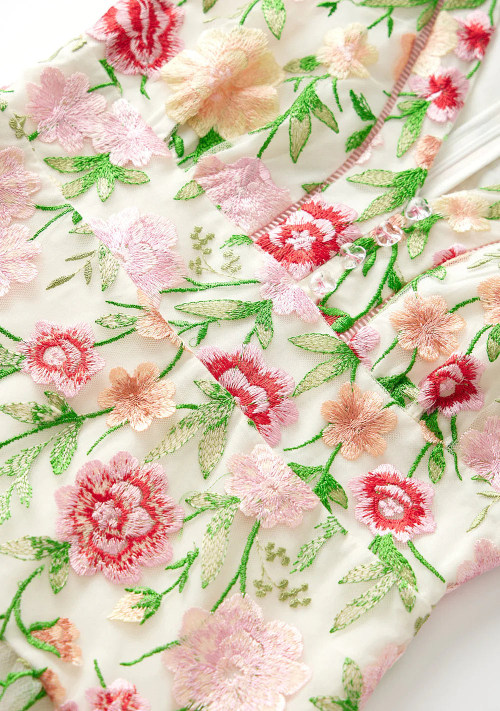 Marlo Poppy Embroidered Dress