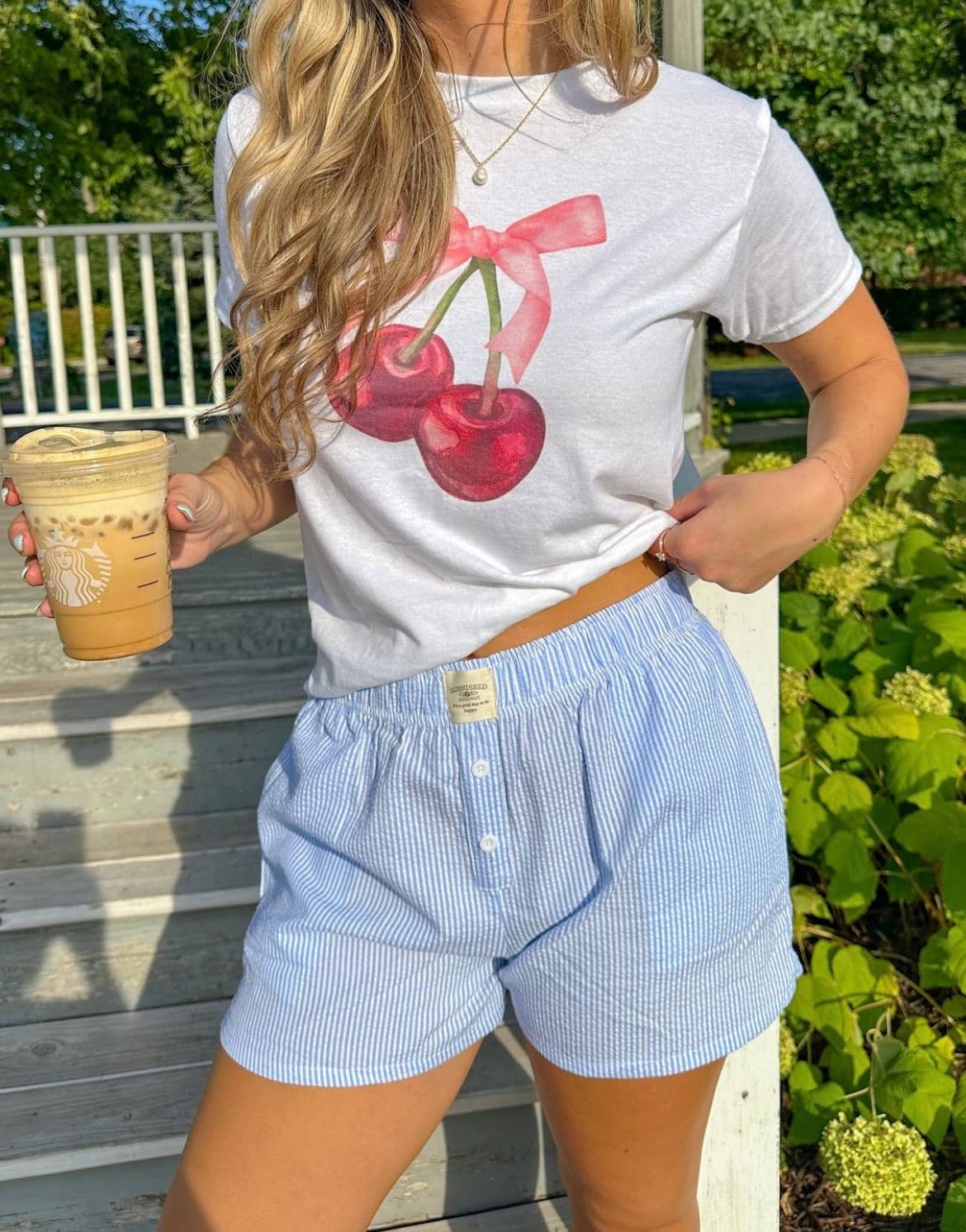 Sunday Violets Cherries Baby Tee