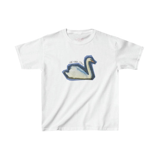 Sunday Violets White Swan Baby Tee