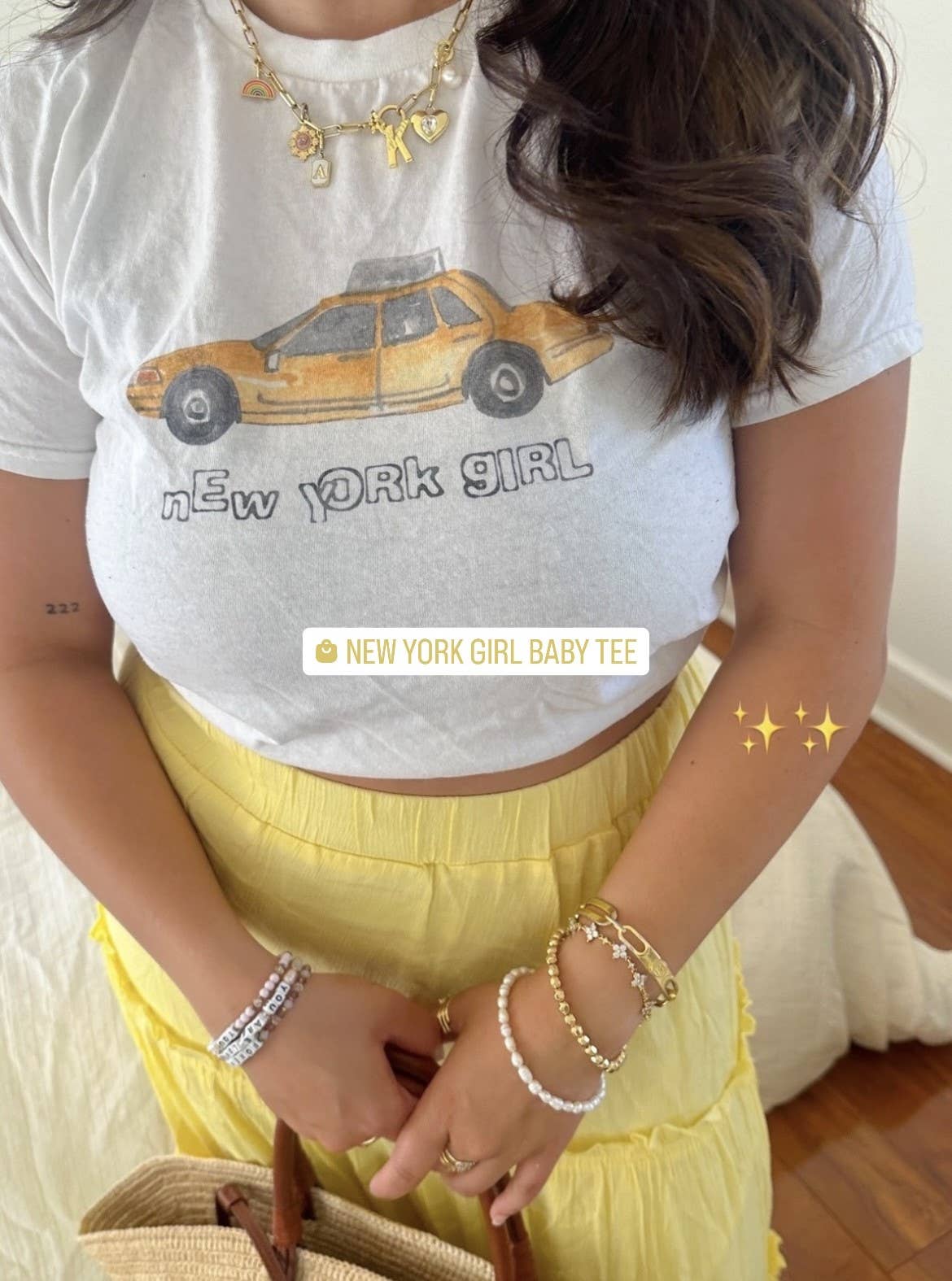 Sunday Violets New York Girl Baby Tee