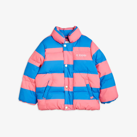Gestreifte Pufferjacke von Mini Rodini
