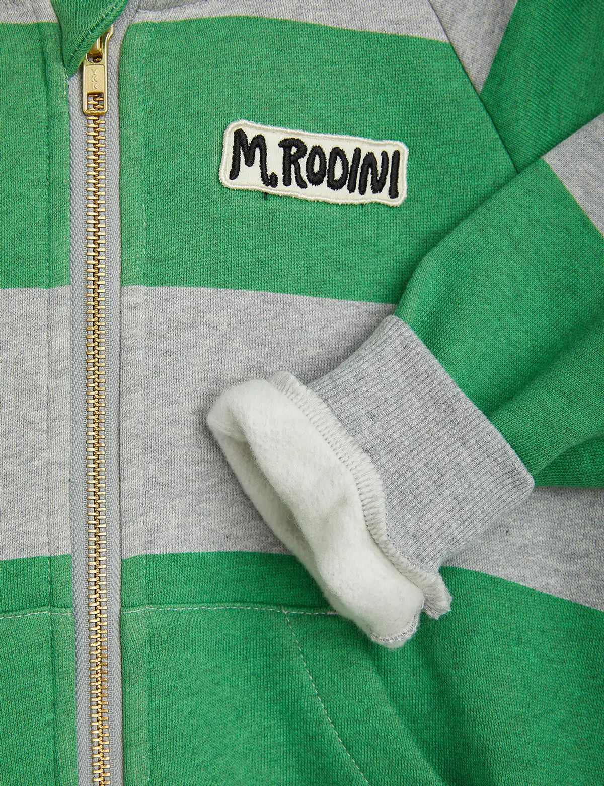 Mini Rodini Stripe Zip Hoodie Sweatshirt