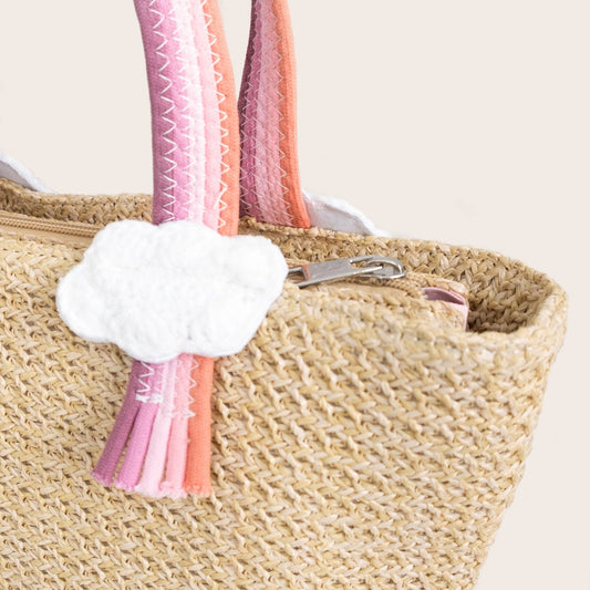 Saint Ida Purple Sands Rainbow Tote Bag