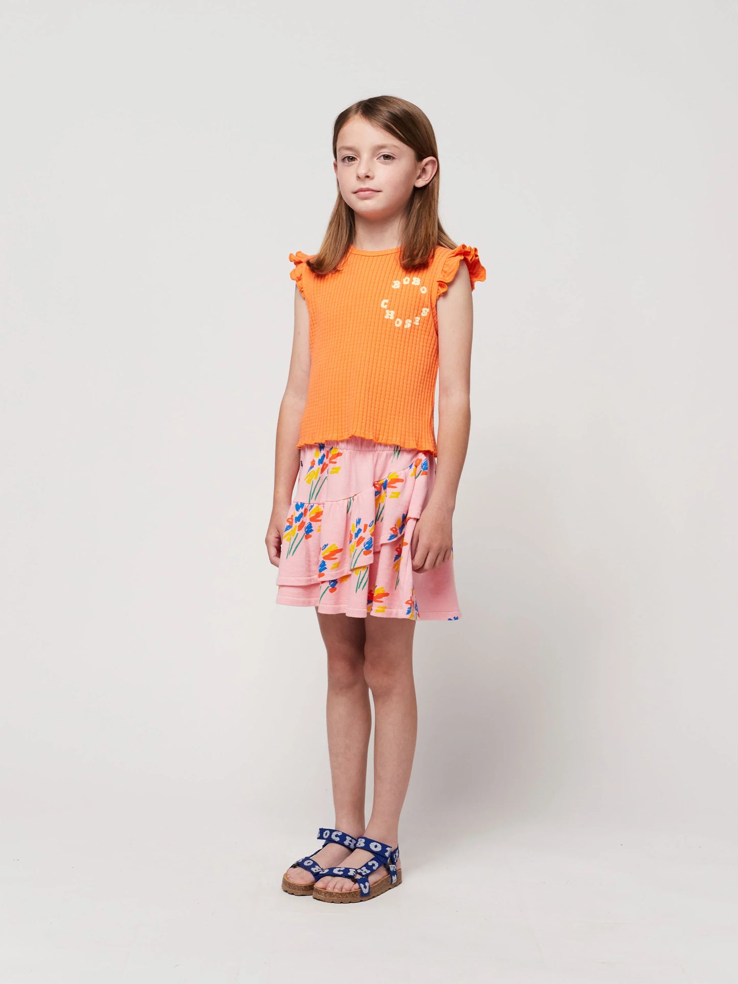 Bobo Choses – Tanktop mit rundem Ausschnitt und Rüschen
