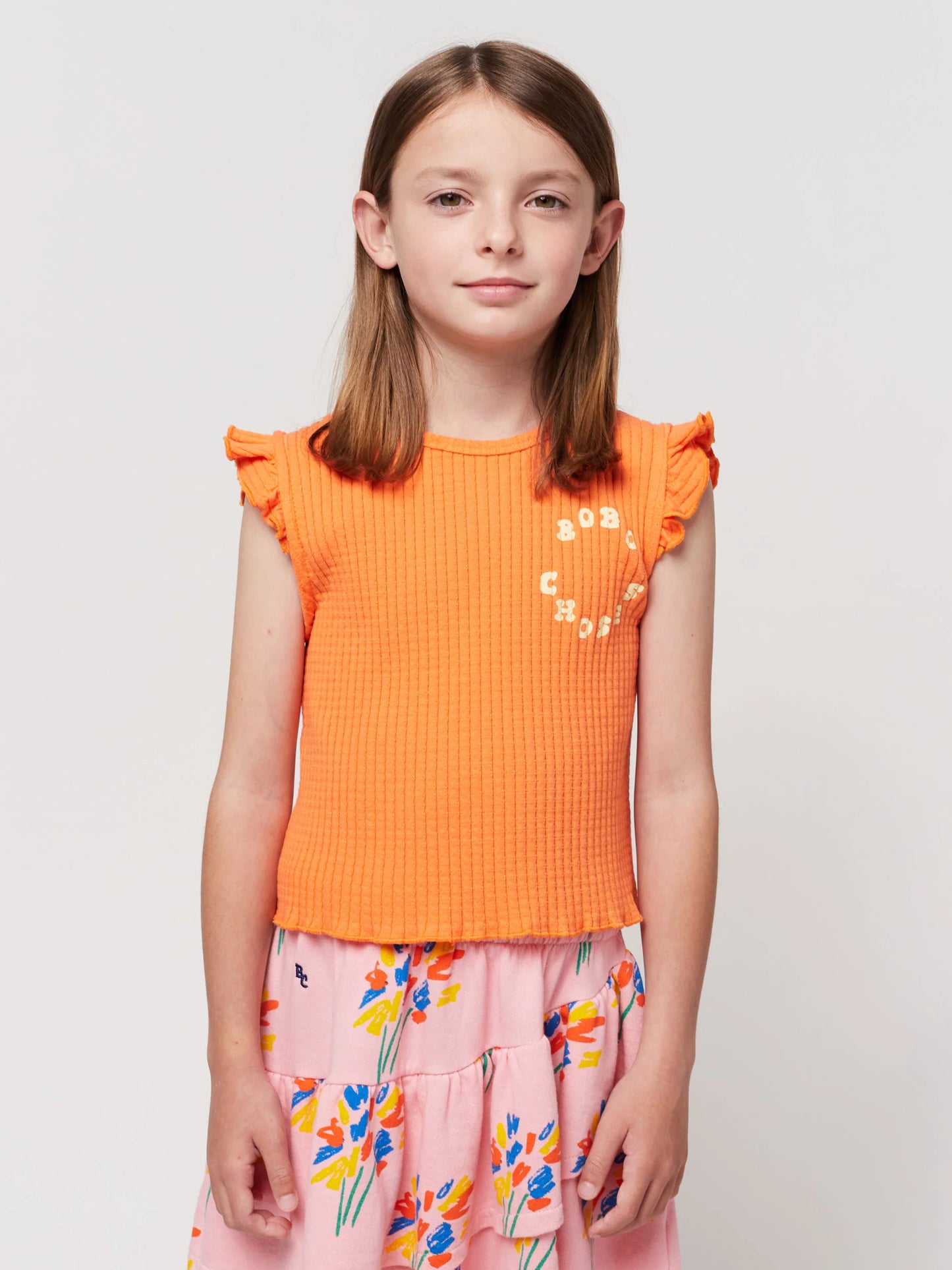 Bobo Choses – Tanktop mit rundem Ausschnitt und Rüschen