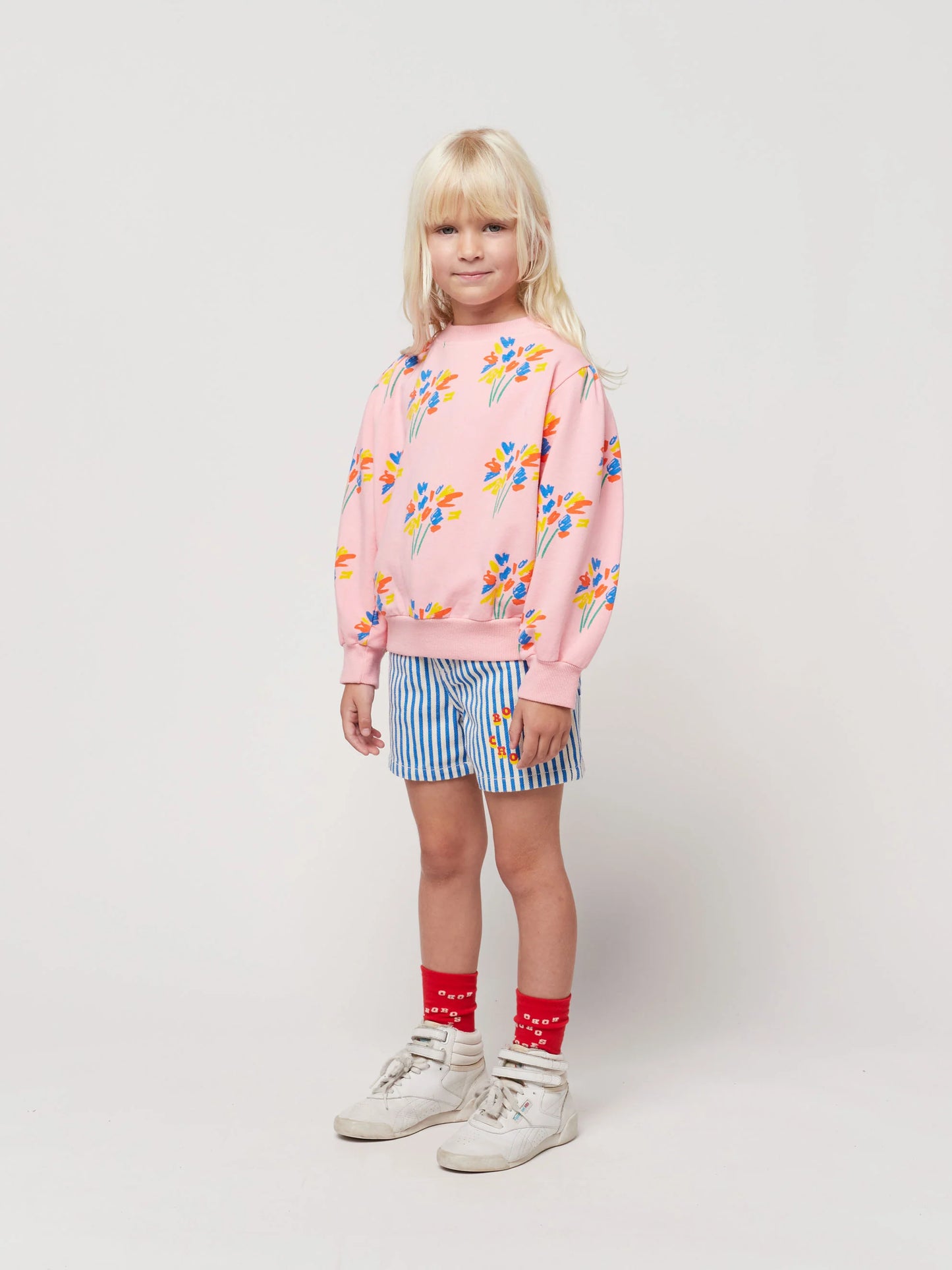 Bobo Choses – Sweatshirt mit durchgehendem „Feuerwerk“-Print