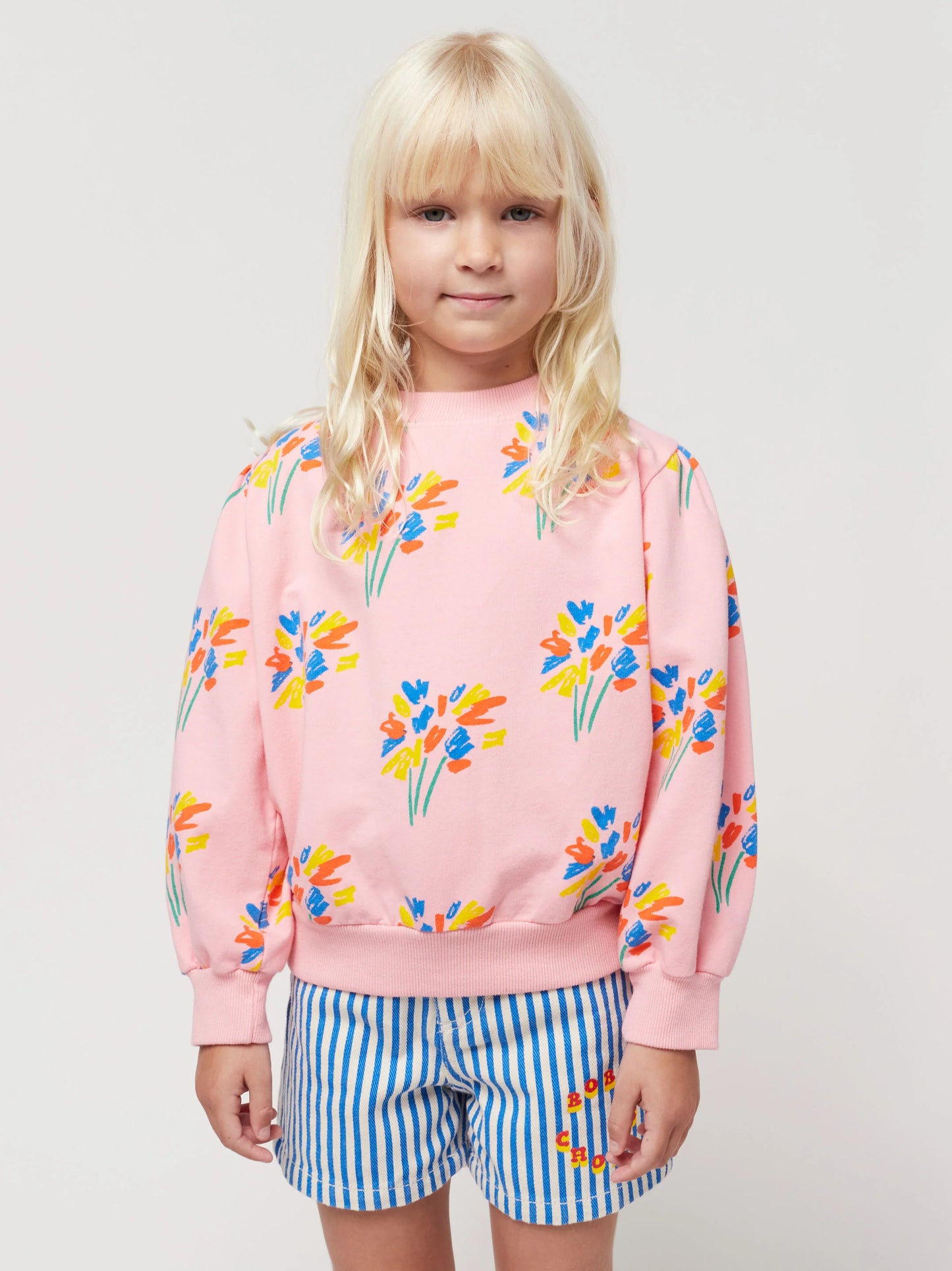 Bobo Choses – Sweatshirt mit durchgehendem „Feuerwerk“-Print