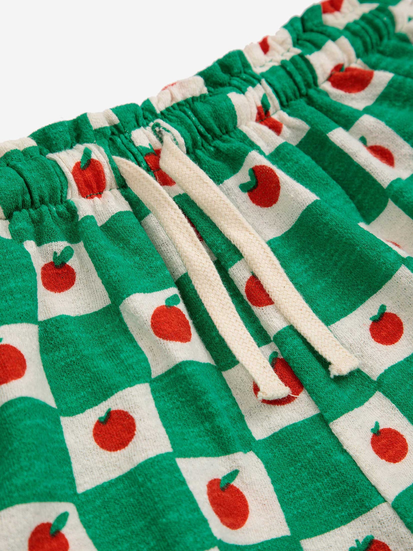 Bobo Choses – Shorts mit Rüschen in Tomatenfarbe