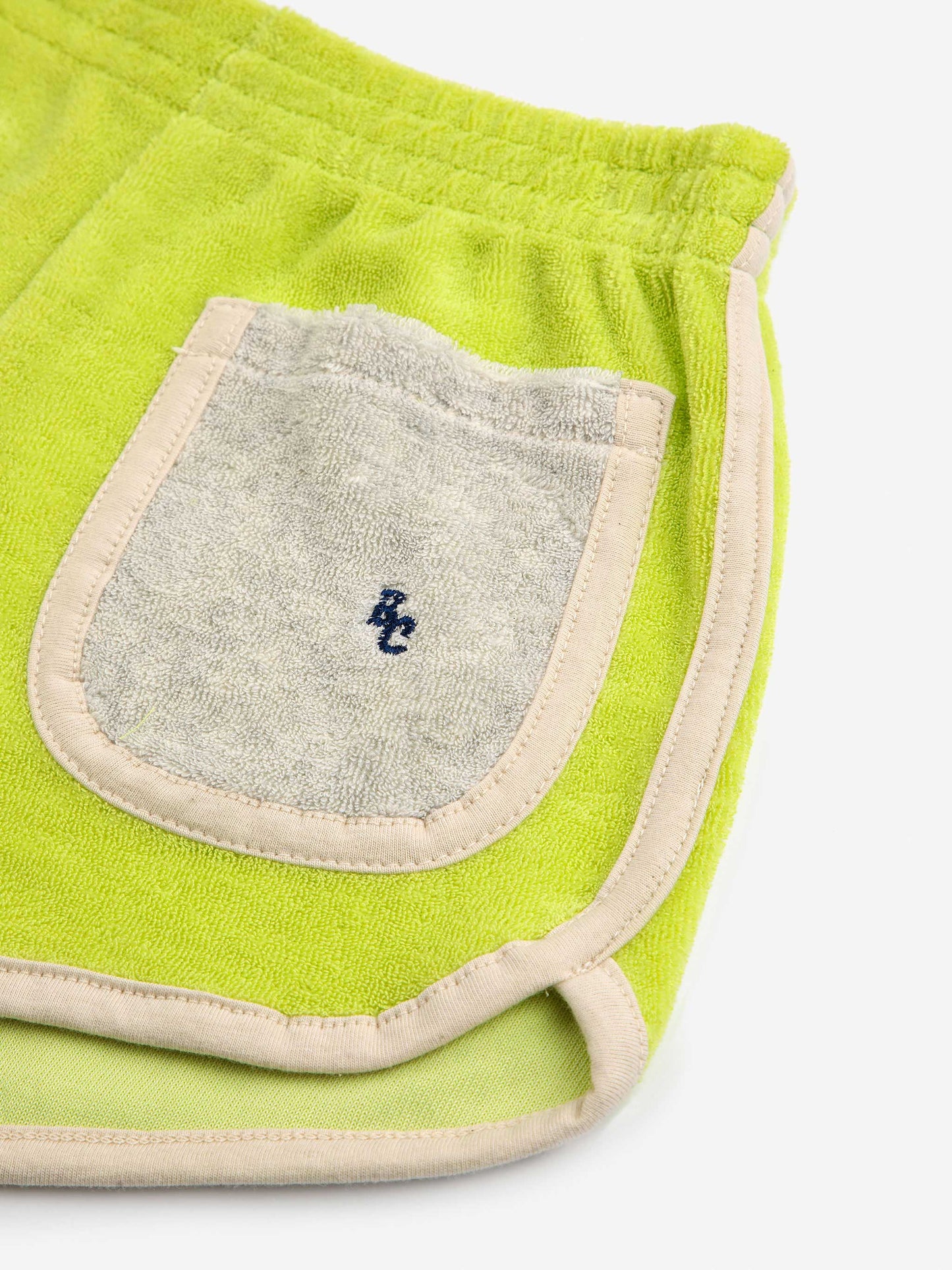 Bobo Choses Terry Shorts | Green Neon