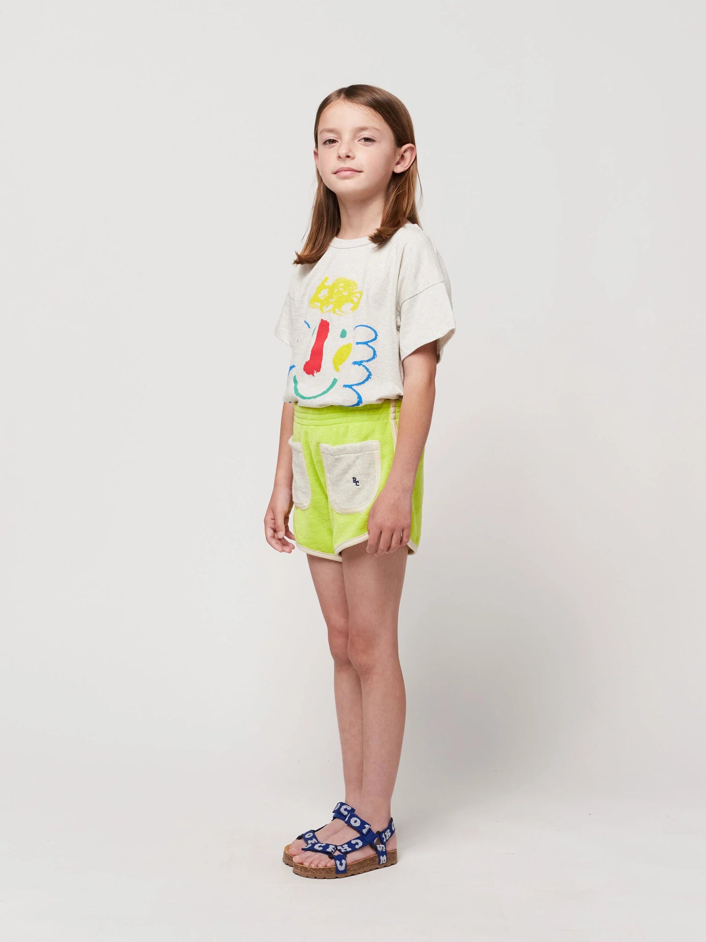 Bobo Choses Terry Shorts | Green Neon