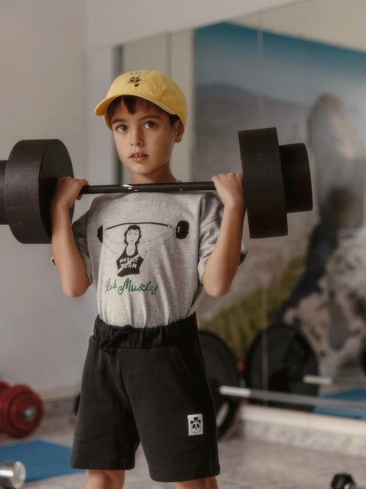 Mini Rodini Weight Lifting T-Shirt