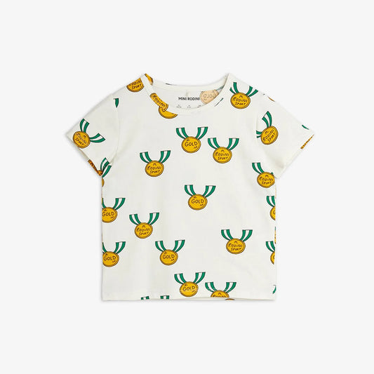 Mini Rodini – T-Shirt mit durchgehendem Medaillen-Print