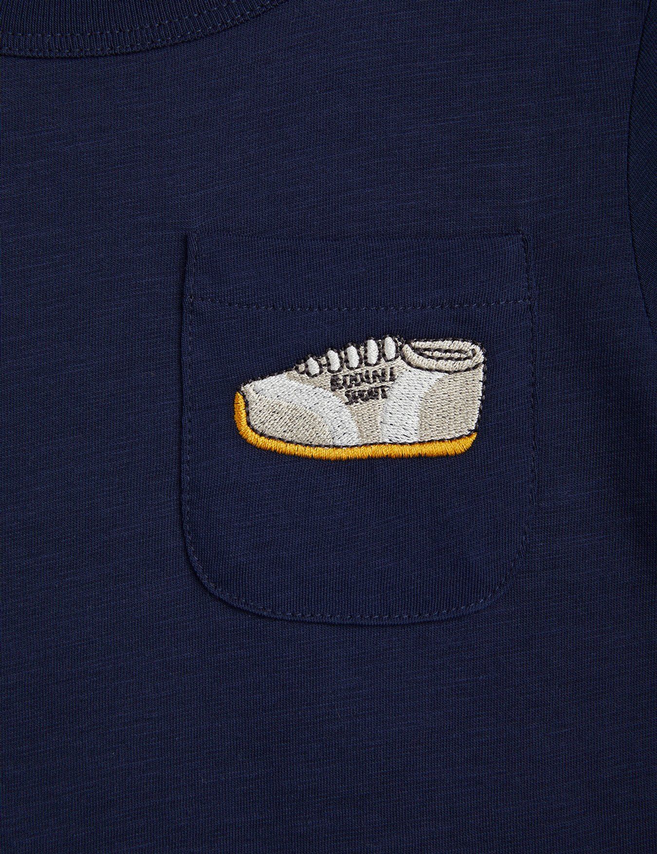 Mini Rodini – Jogging-Kleid mit Stickereien und kurzen Ärmeln