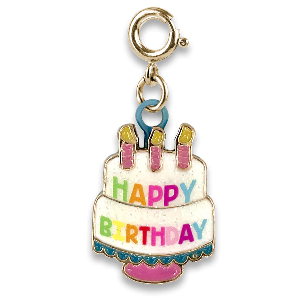 CHARM IT! Gold Happy Birthday Charm