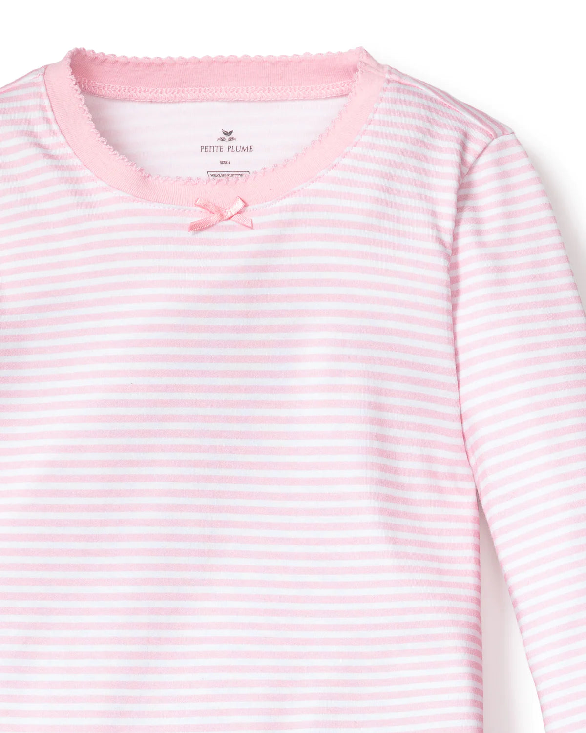 Petite Plume Kinder-Pyjamaset aus Pimabaumwolle mit enger Passform und Streifen