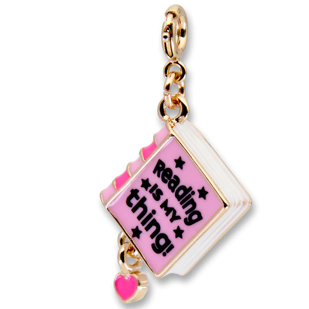 Charm-Anhänger „Buch“ in Gold