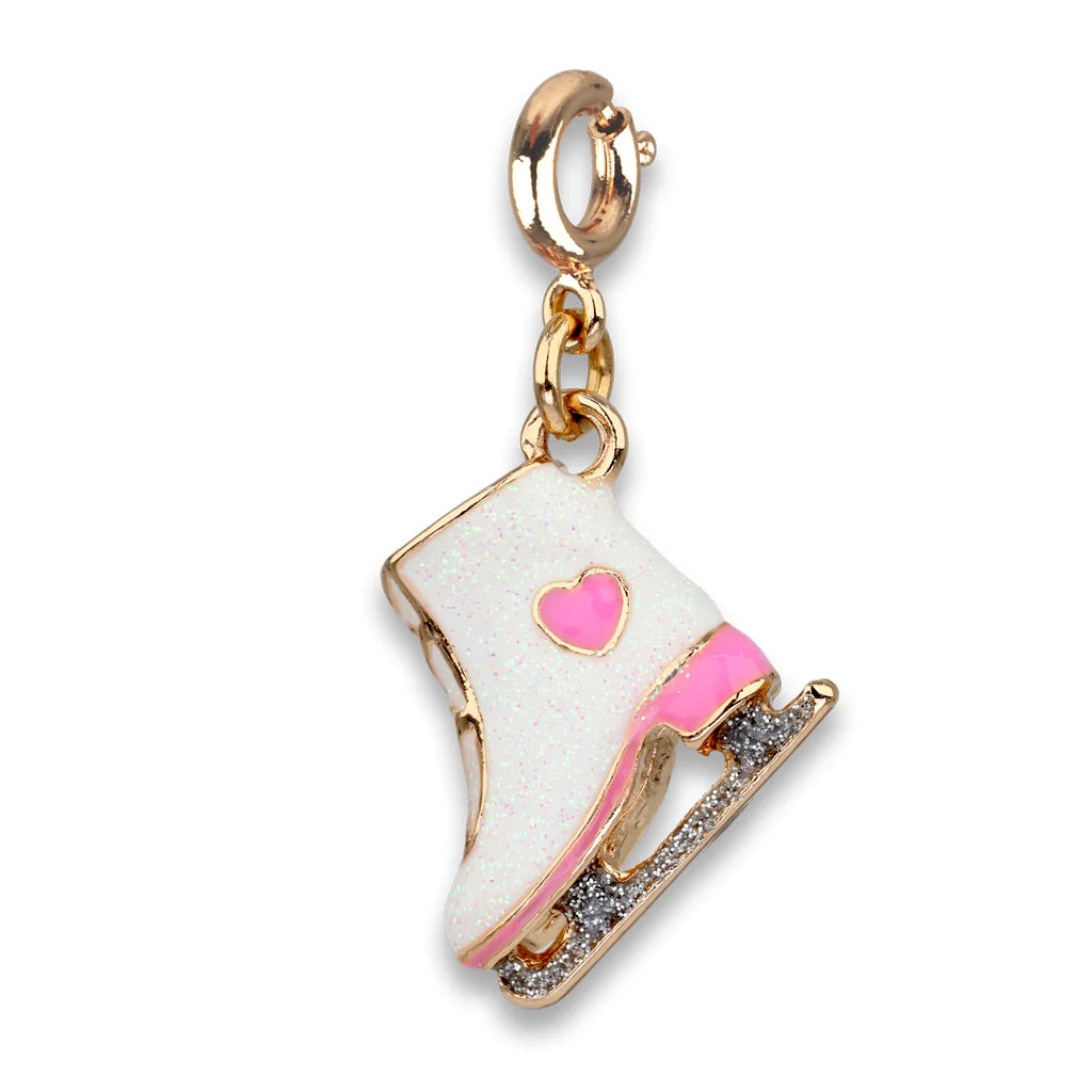 CHARM IT! Gold Glitter Ice Skate Charm