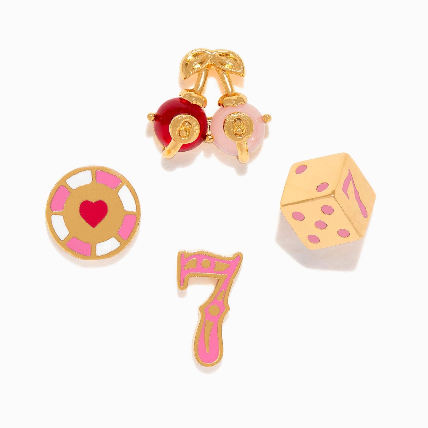 Girls Crew Feeling Lucky Gold Stud Set