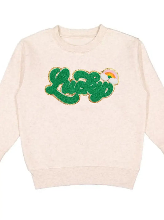Sweatshirt mit Aufnäher zum St. Patrick's Day