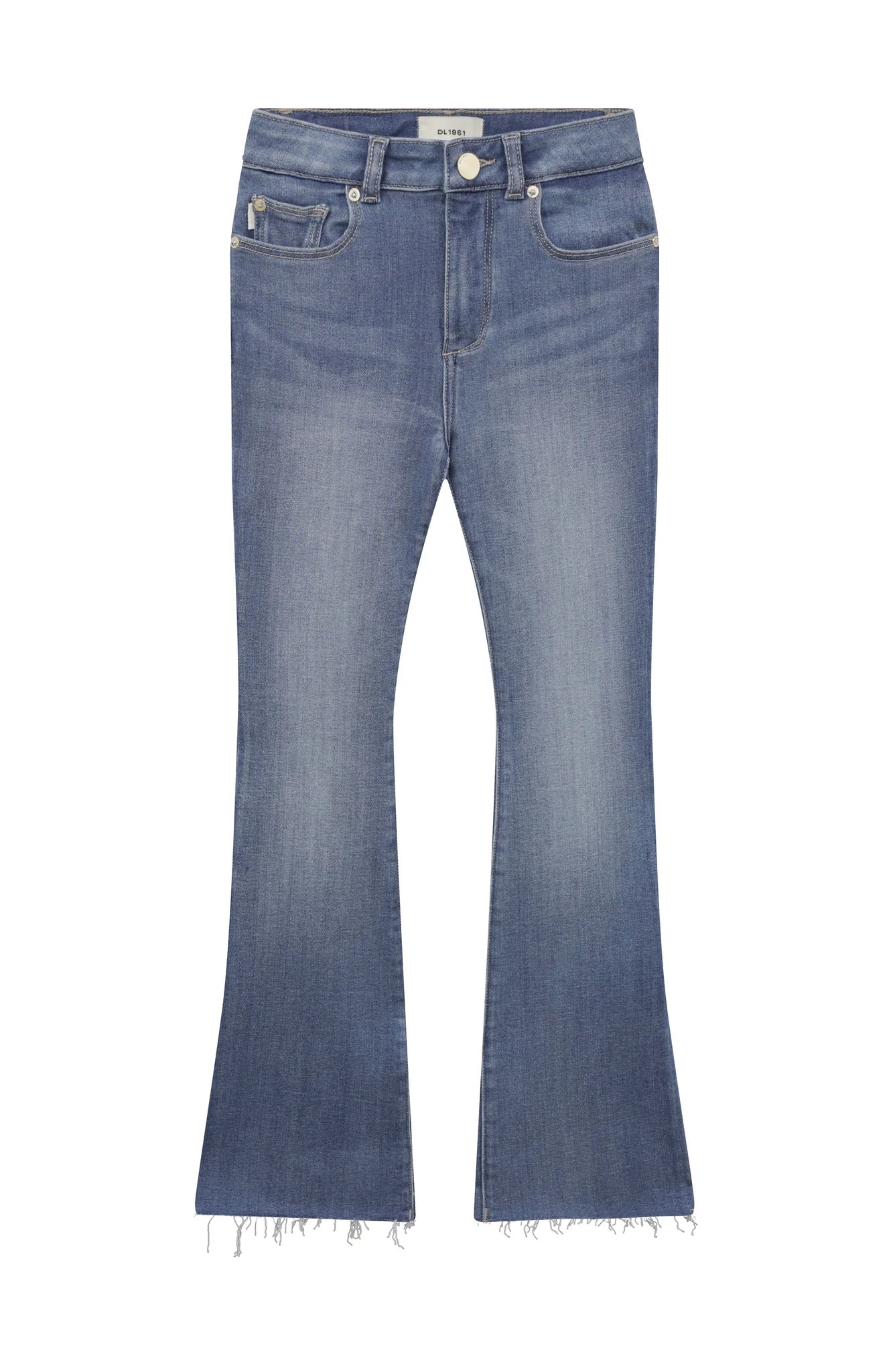 DL1961 Claire Bootcut-Jeans mit hoher Taille
