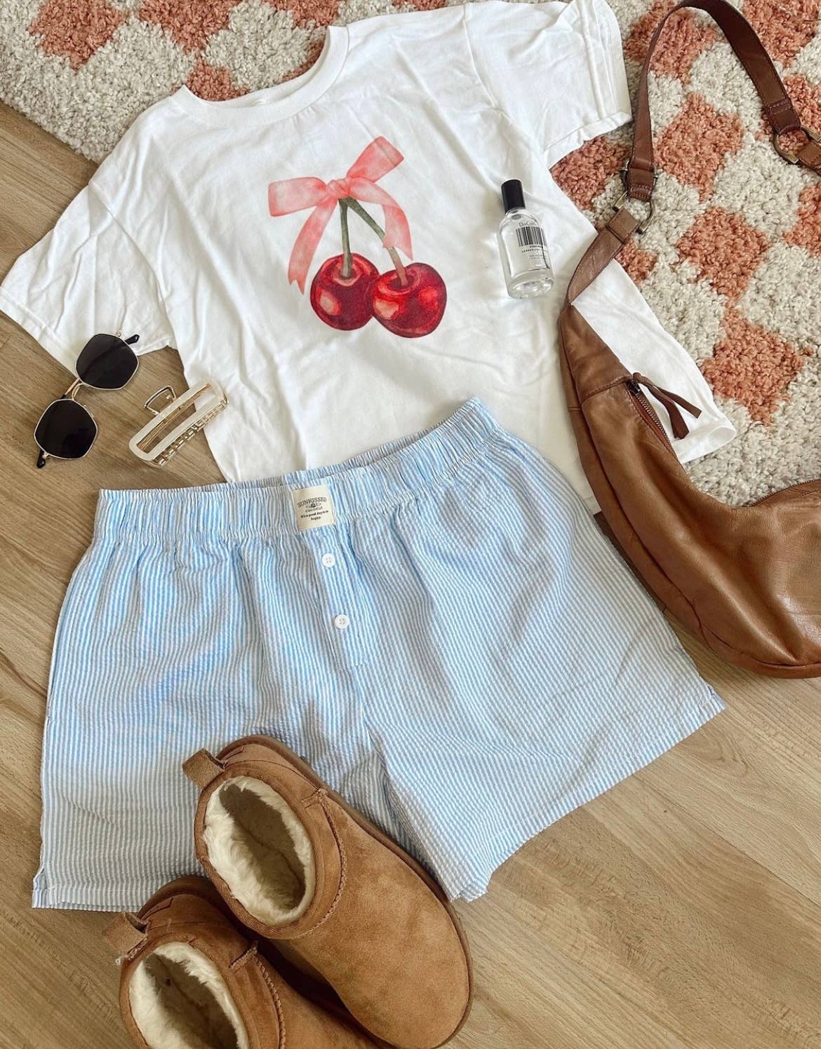 Sunday Violets Cherries Baby Tee