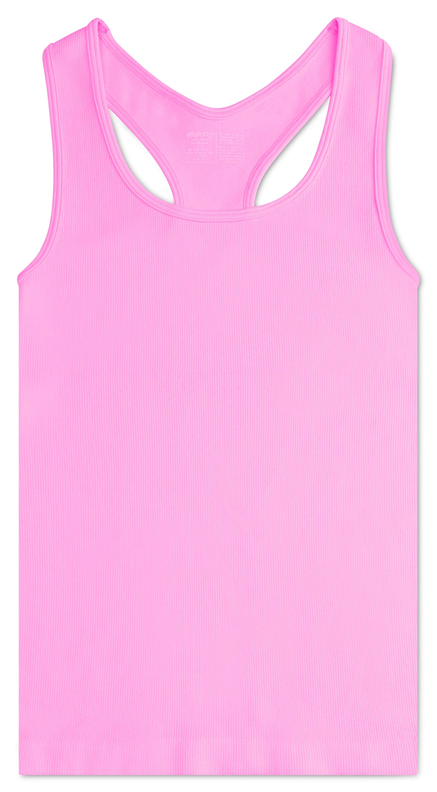 Iscream Ribbed Racerback Tank Top | Rose