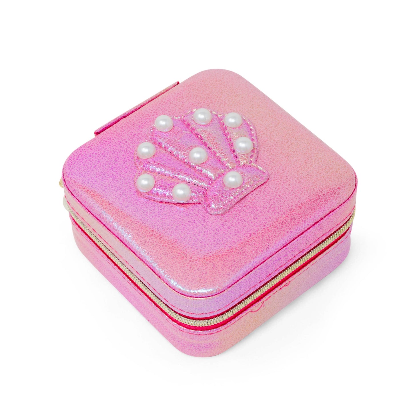 Mermaid Seashell Pearl Jewelry Box | Pink