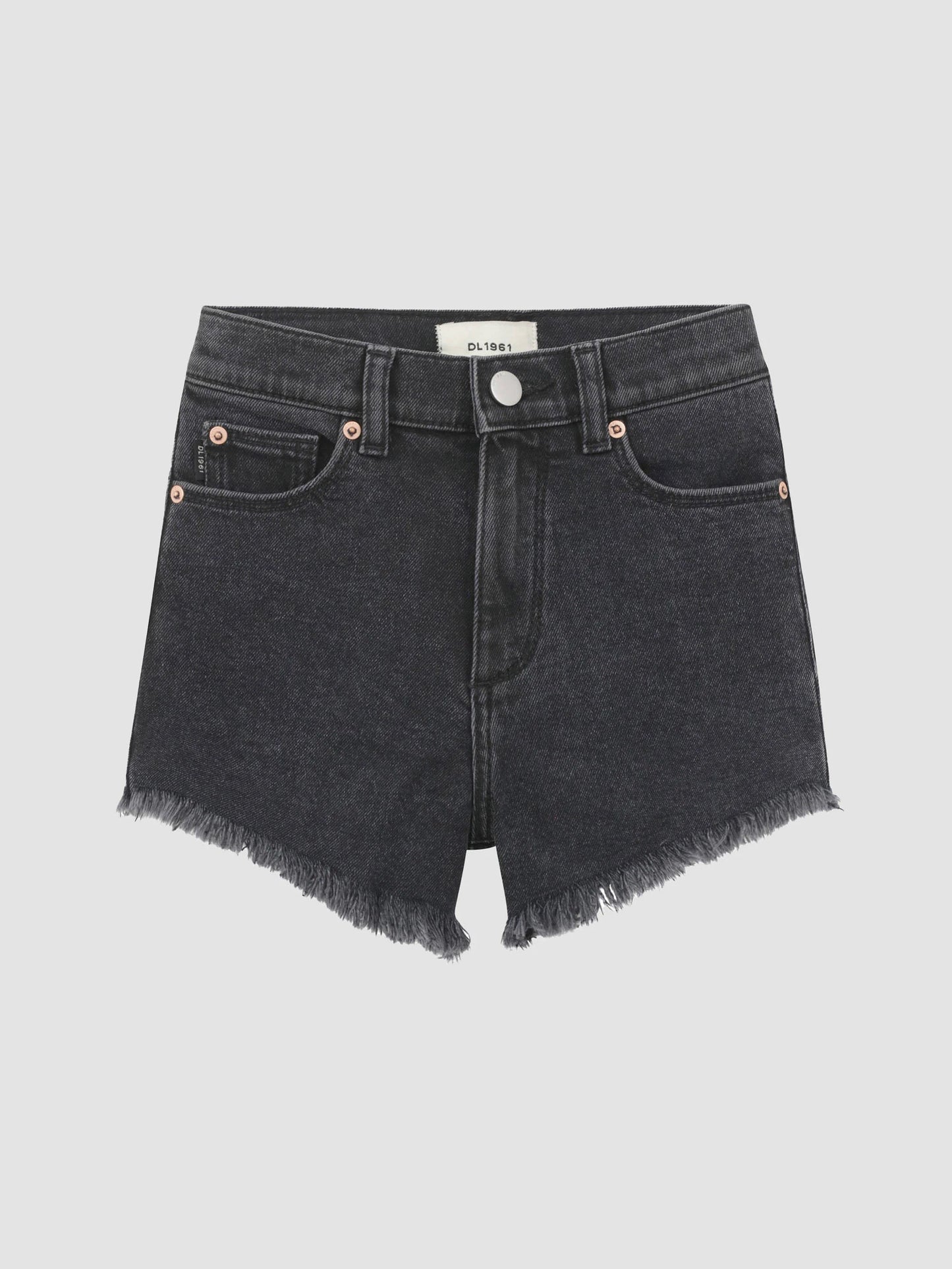 DL1961 Lucy Shorts mit hohem Bund und abgeschnittenem Bein | Nachtschatten