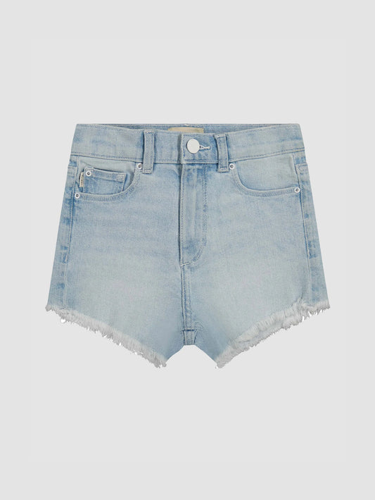DL1961 Lucy Hi-Rise Denim Shorts | Poolside Fray