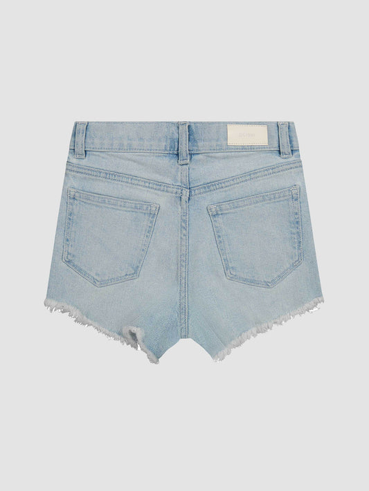 DL1961 Lucy Hi-Rise Denim Shorts | Poolside Fray