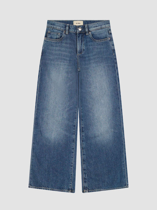 DL1961 Claire Bootcut-Jeans mit hoher Taille