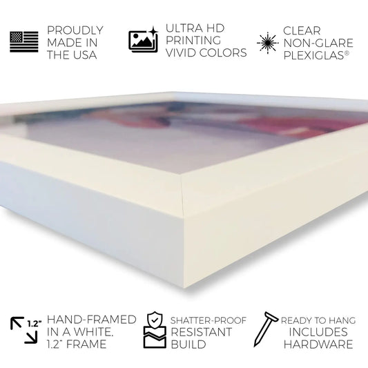 Gerahmtes Kunstwerk „Zebra Bubblegum“, 33 x 48 cm