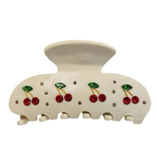 Cherry On Top Claw Clip – Rhinestone Hair Accessory