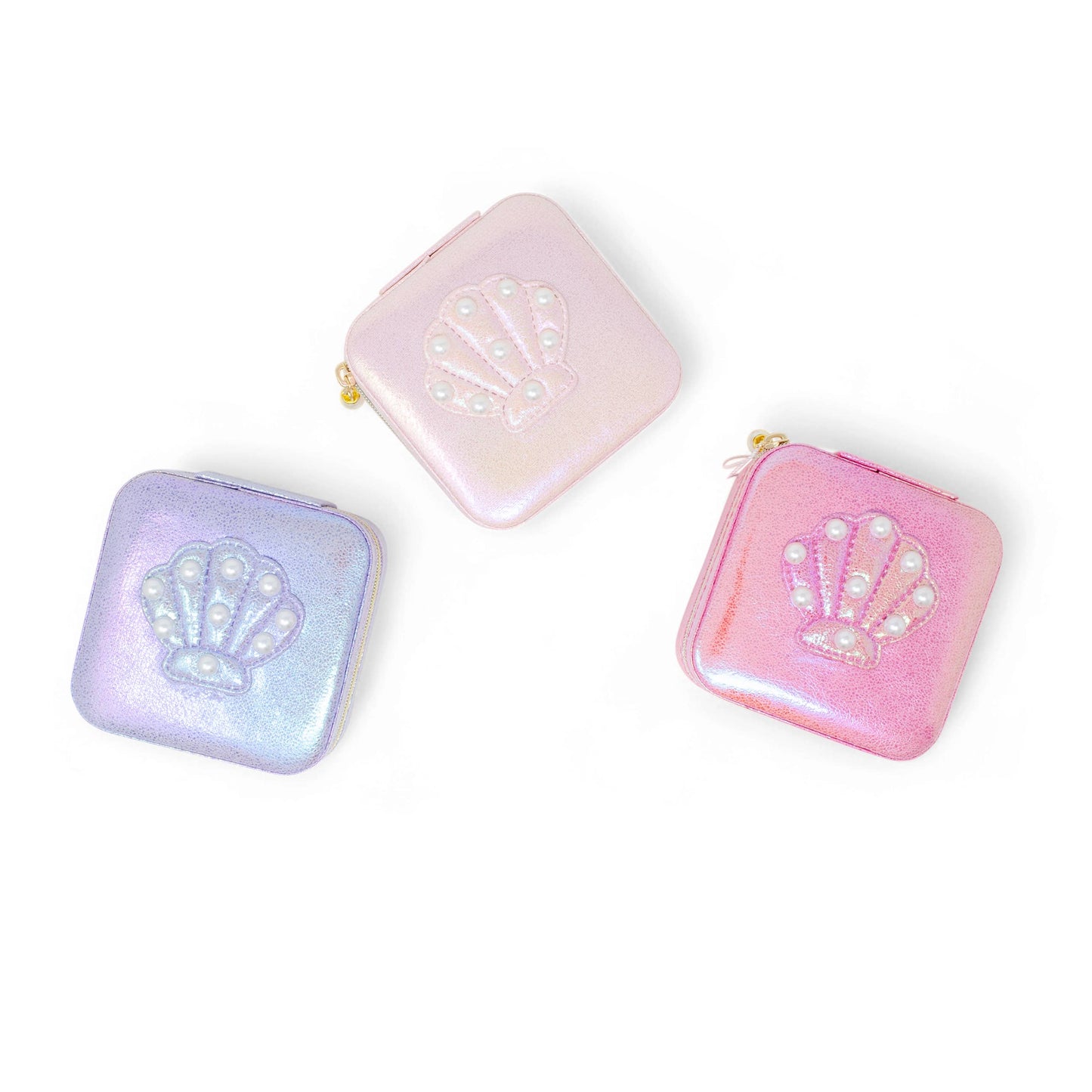 Mermaid Seashell Pearl Jewelry Box | Pink