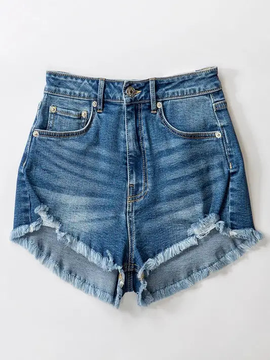 Teen Distressed Denim Shorts