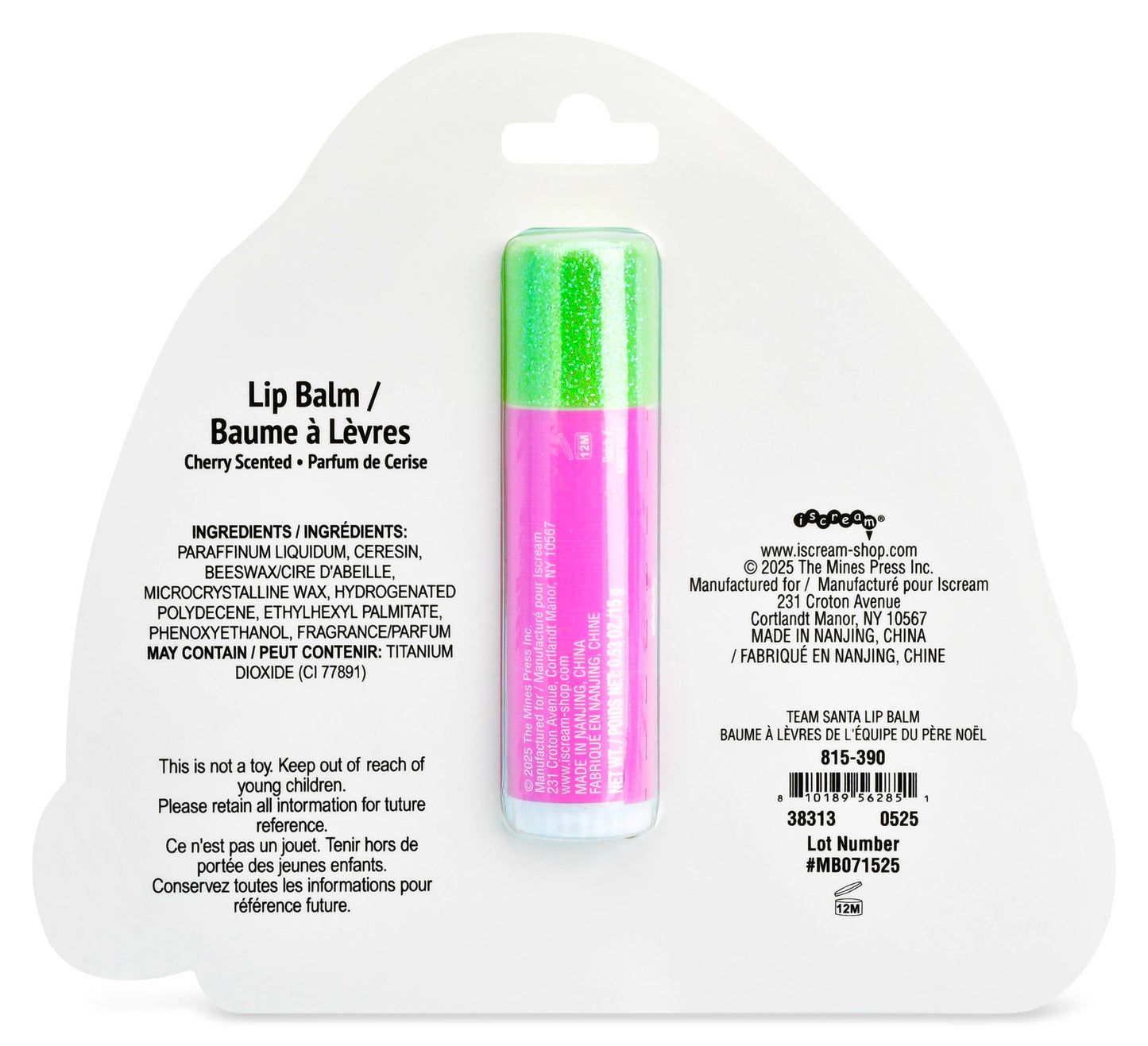 iScream Team Santa Lip Balm