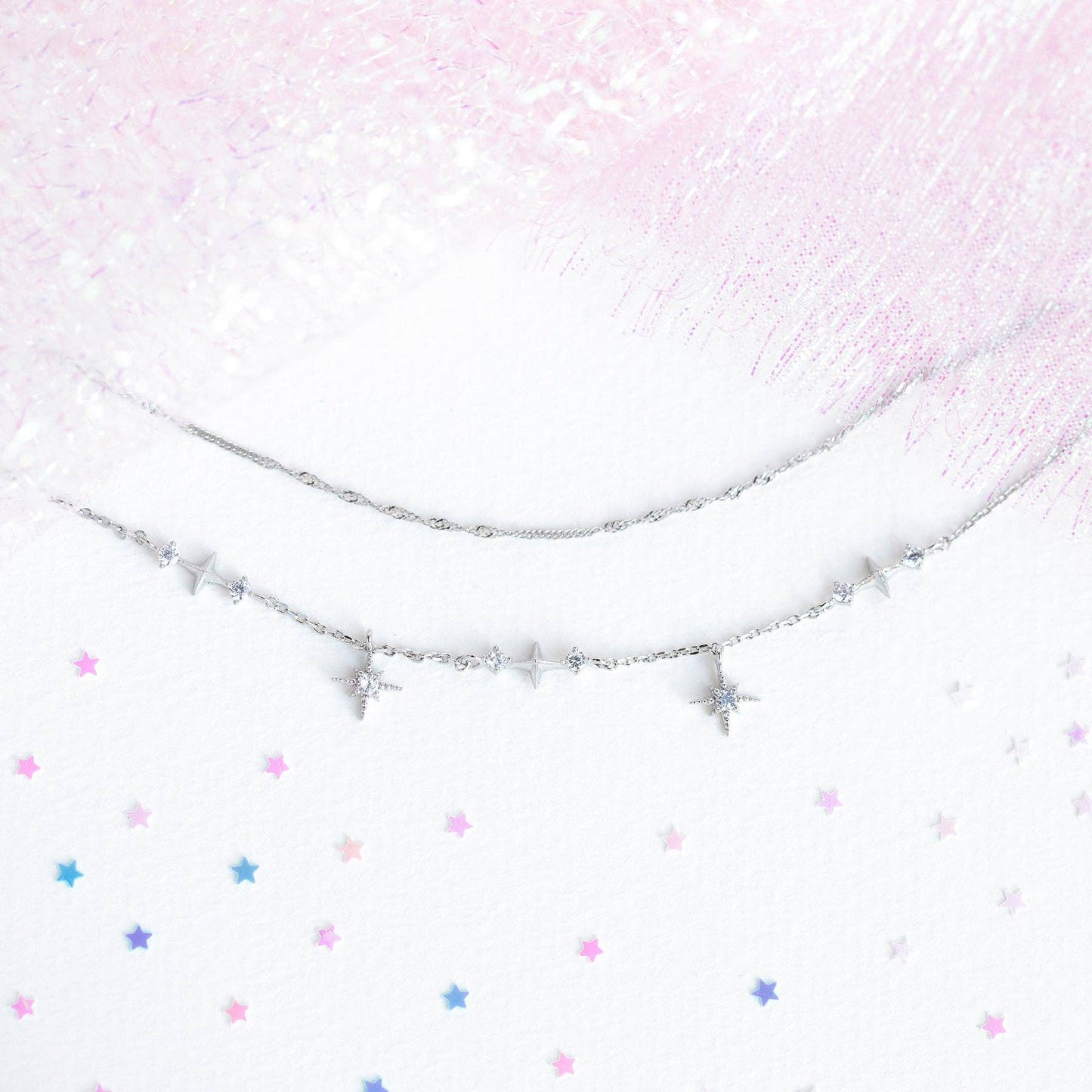 Girls Crew Wandering Stars Gold Necklace