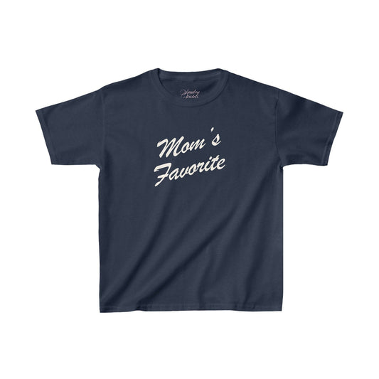 Sunday Violets Mom's Favorite Baby Tee | Navy