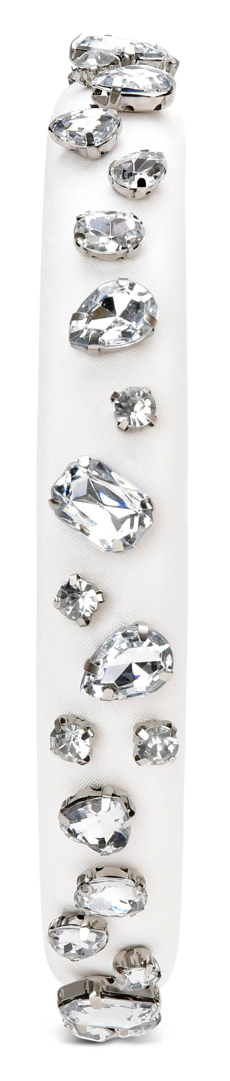 White Gemstone Headband – Sparkle Statement Accessory