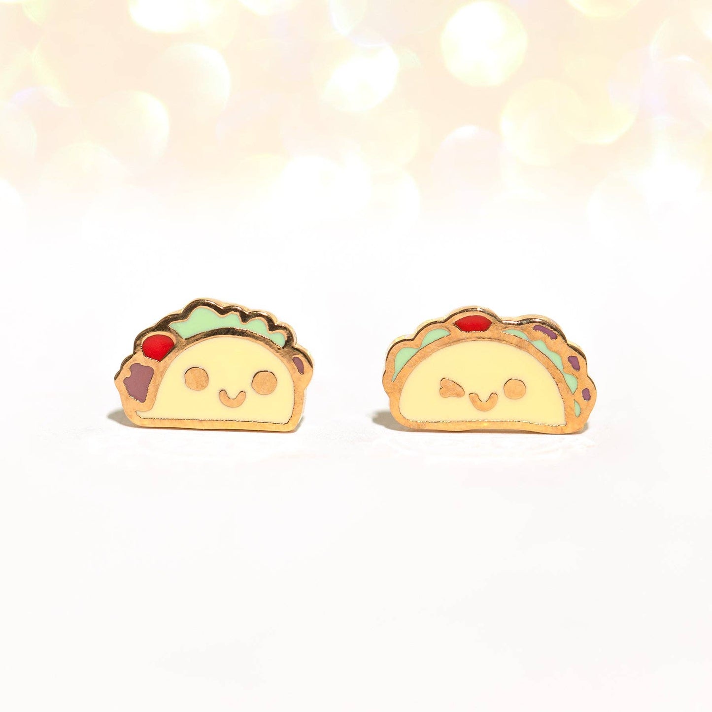 Girls Crew Taco 'Bout It Gold Studs