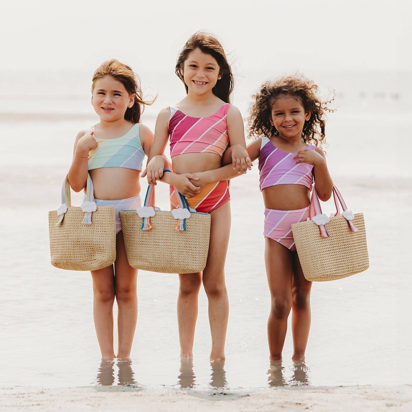 Saint Ida Malibu Rainbow Tote Bag