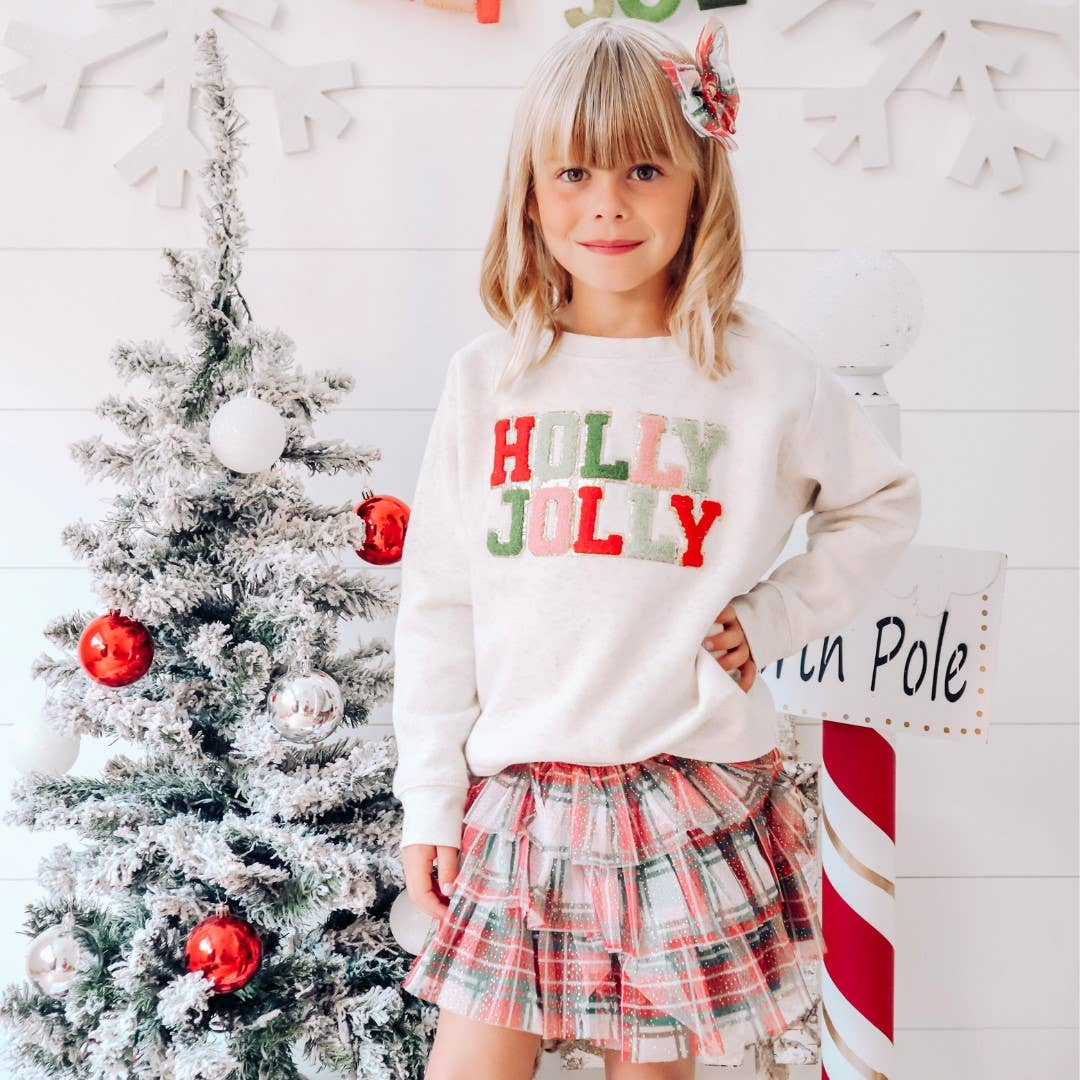 Christmas Plaid Tiered Tutu Skirt